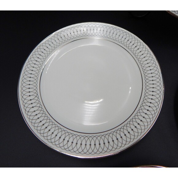 Tirschenreuth Bavaria The Elgin Butter Plates Set of 4 Germany 6 Inch Silver - Picture 4 of 12